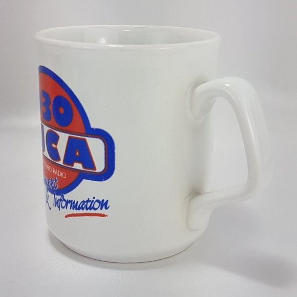 Vintage 930 CJCA Radio Mug Teacup Edmonton Alberta Broadcaster Collectible Retro - Picture 3 of 16